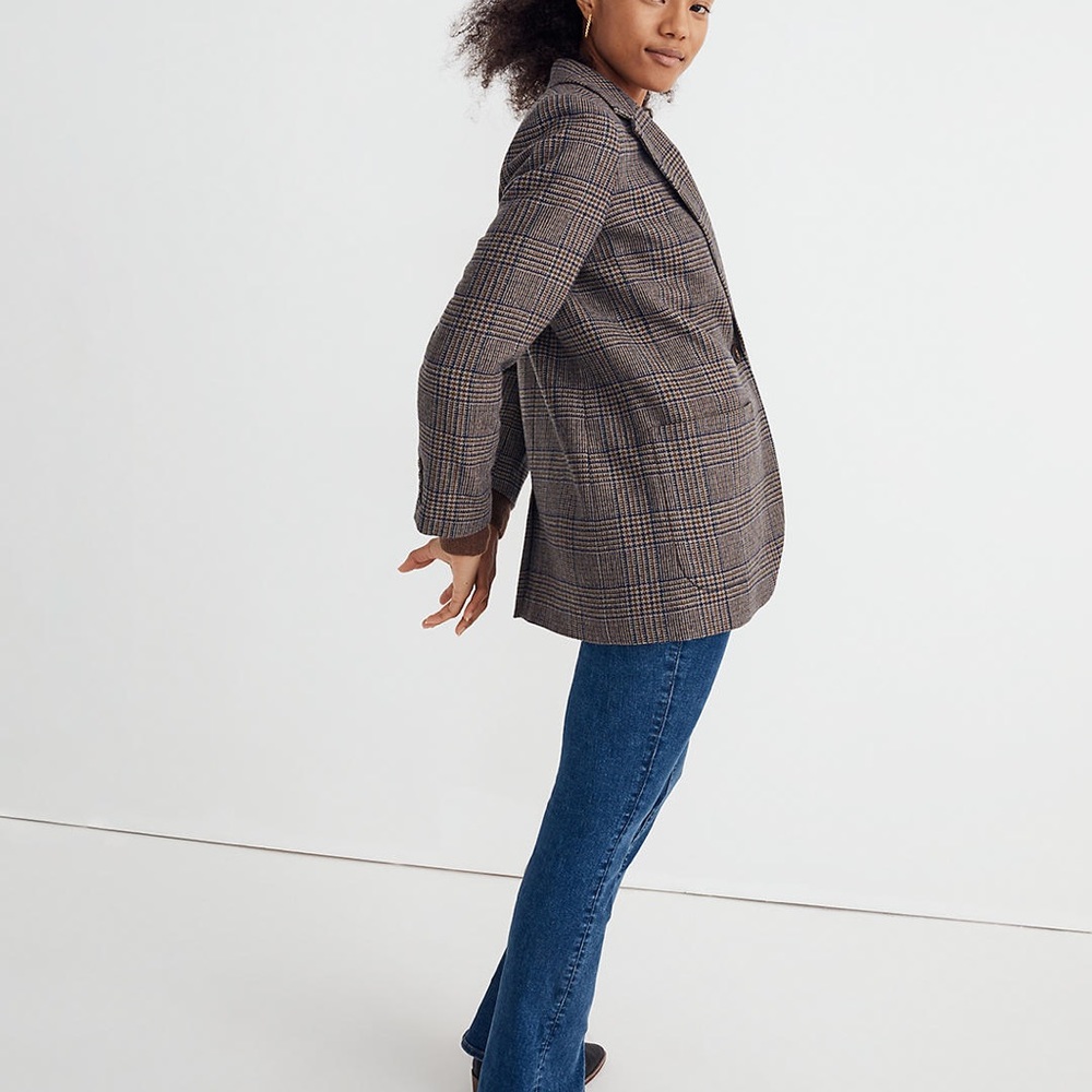 MadeWell Larsen Blazer in Hawsell Plaid NG649 - Picture 3 of 5